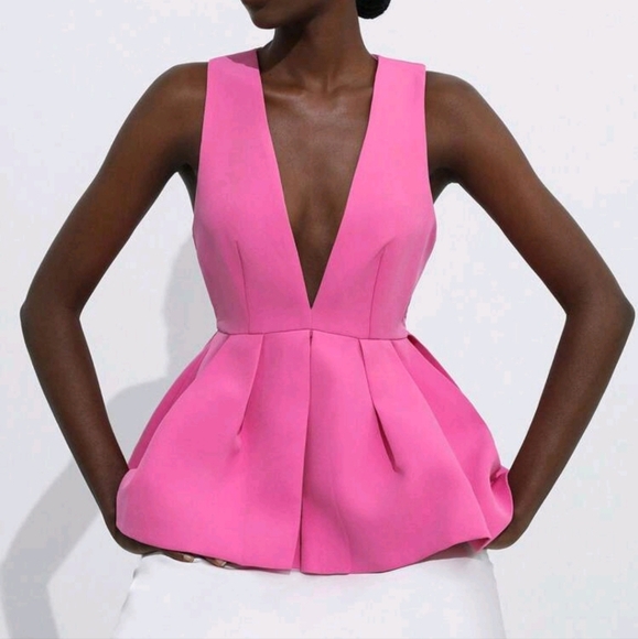 Elegant Casual Sleeveless Ruffle Hem Design Blouse For Women - Picture 1 of 4